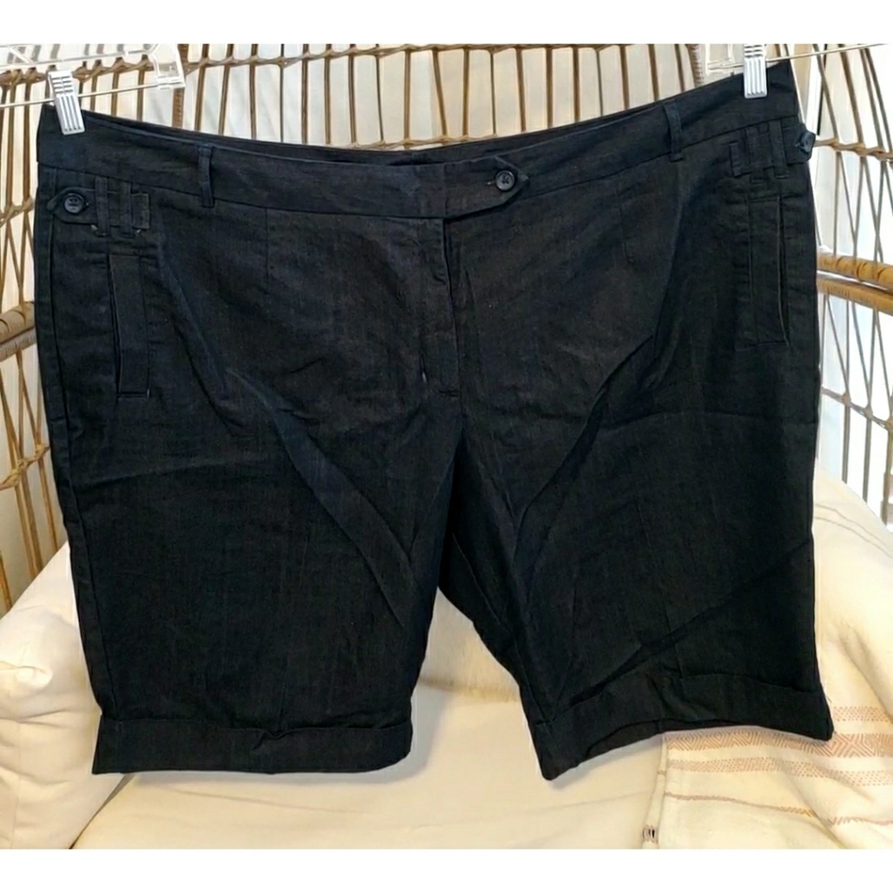 PLUS SIZE 26W Cato Demin Bermuda Shorts